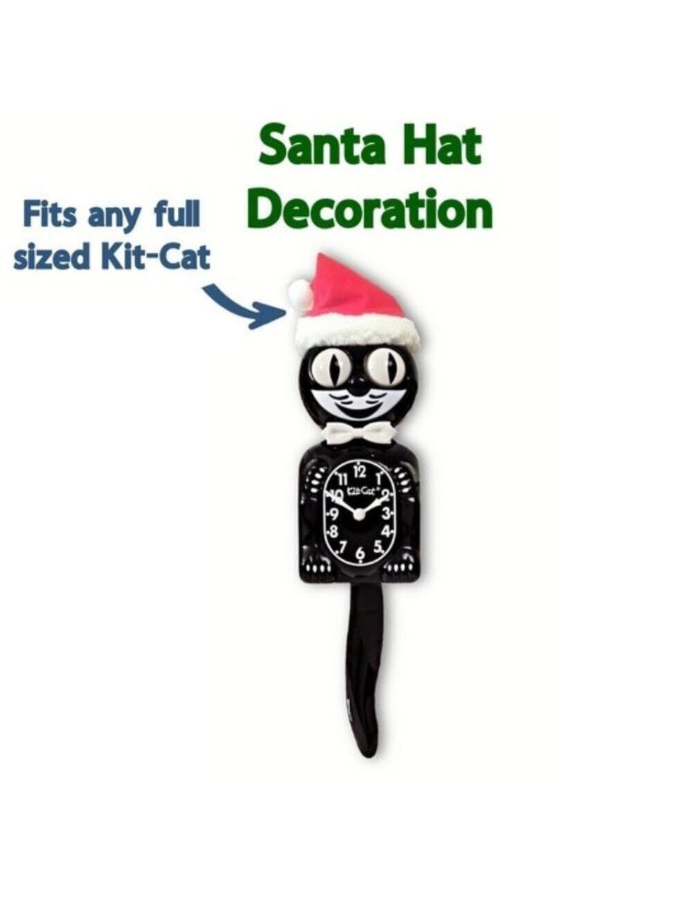 Santa hat for Kit-Cat Klock clock - Picture 6 of 6